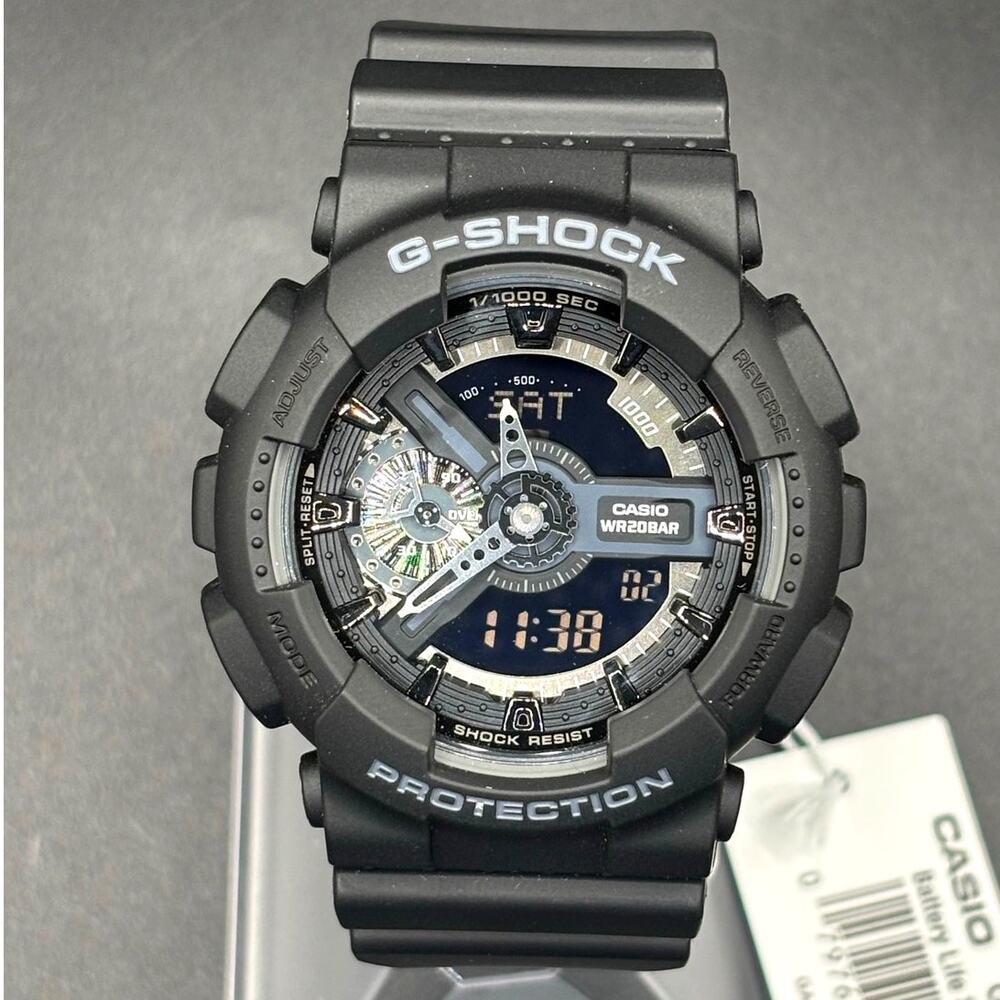Casio G-Shock GA110-1B Black Analog Digital 200M Men’s Watch NIBWT